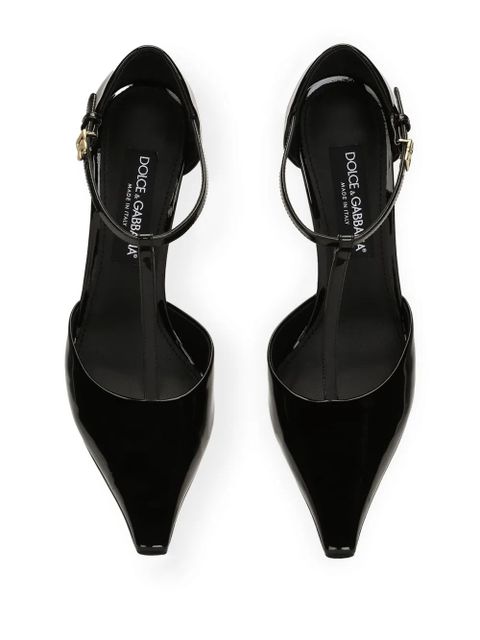 Dolce & Gabbana 105mm DG-plaque pumps - Black