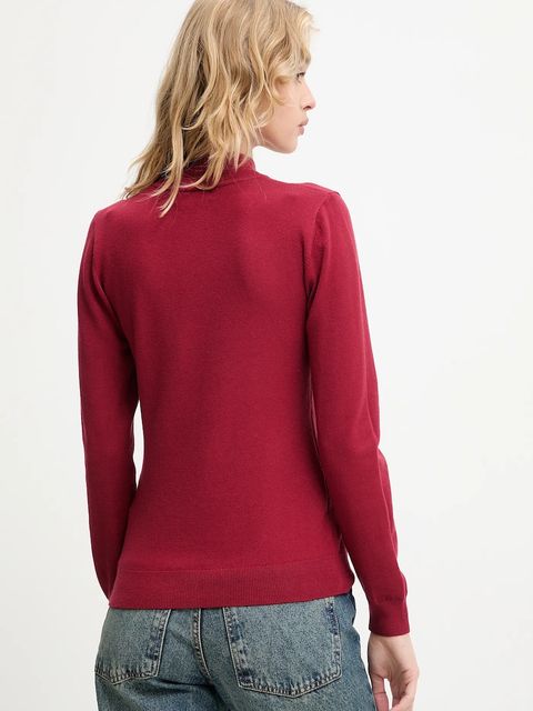 Answear.LAB sweter z kaszmirem damski kolor czerwony