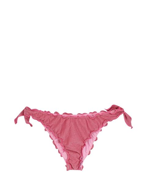 MC2 Saint Barth Moon drawstring ruffled bikini bottoms - Pink - zdjęcie produktu nr 1