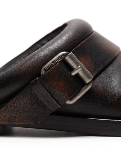 Acne Studios leather mules - Brown