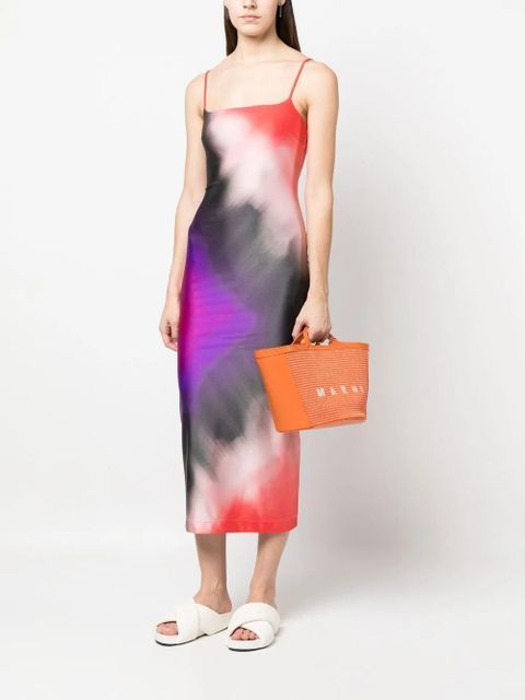 Marni Tropicalia logo-embroidered tote bag - Orange - zdjęcie produktu nr 2