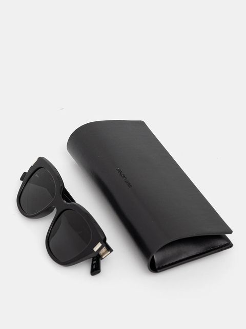 Saint Laurent okulary przeciwsłoneczne damskie kolor czarny SL 827