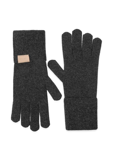 LOEWE ribbed-knit gloves - Grey - zdjęcie produktu nr 1