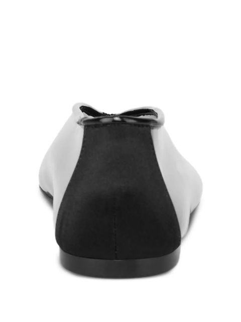 Moschino semi-sheer ballet flats - White