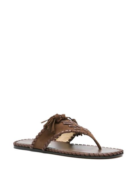 Prada tassel-detail sandals - Brown - zdjęcie produktu nr 2