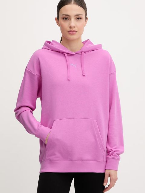 Puma bluza z kapturem damska z bawełną Essentials Relaxed - zdjęcie produktu nr 2