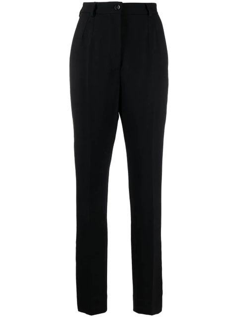 Dolce & Gabbana high-rise tapered trousers - Black - zdjęcie produktu nr 1