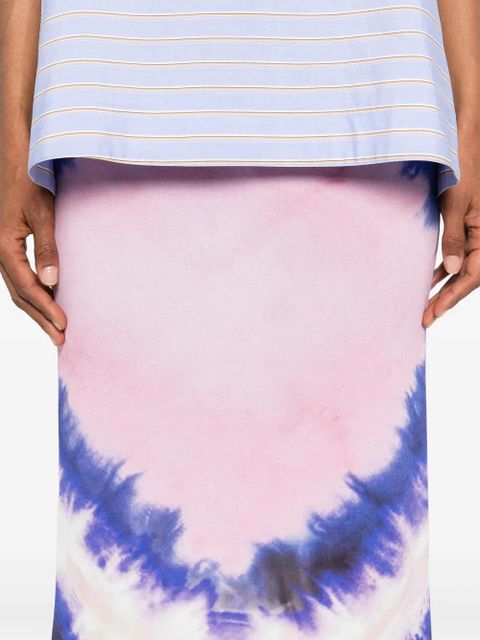 Rabanne tie-dye maxi skirt - Blue
