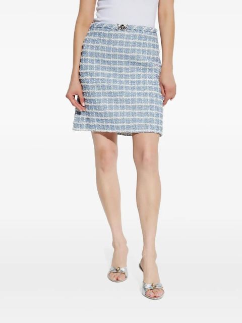 Versace tweed mini skirt - Blue