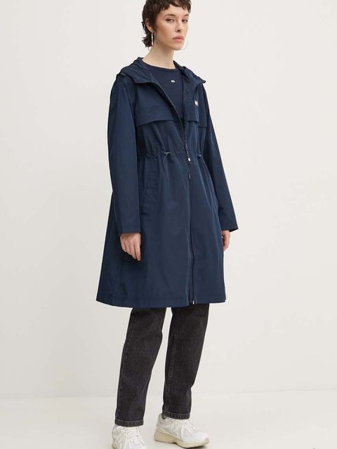 Tommy Jeans longsleeve kolor granatowy DW0DW17387