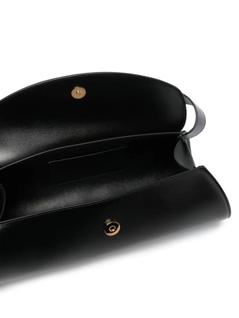 Jil Sander large Cannolo leather shoulder bag - Black