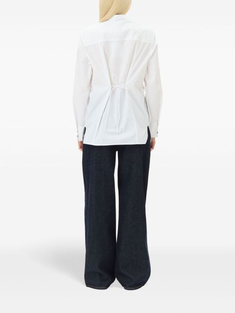 GANNI poplin shirt - White