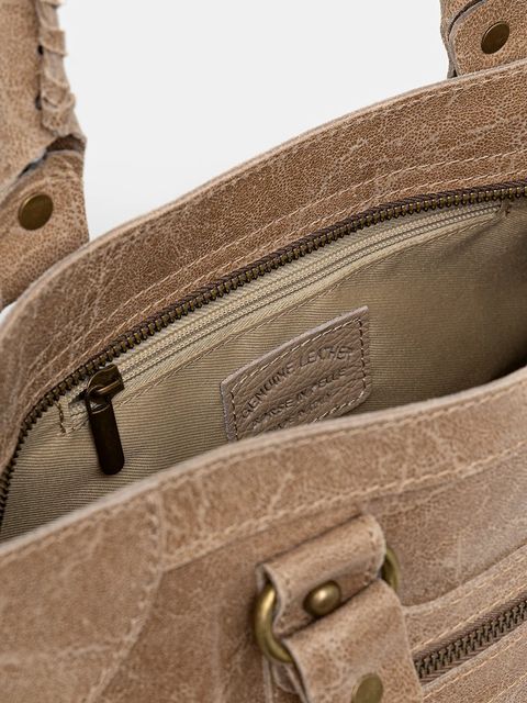 Answear.LAB torebka skórzana kolor brązowy