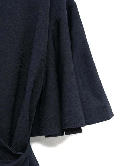 Jacquemus Paysan wrap flared-sleeve top - Blue