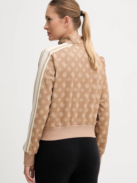 Guess bluza PEONY damska kolor beżowy wzorzysta V5YQ07 K0282