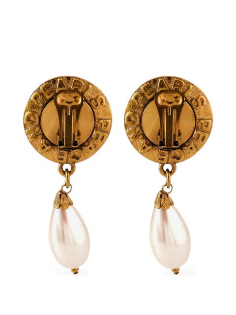 Moschino pear-shaped clip-on earrings - Gold - zdjęcie produktu nr 1
