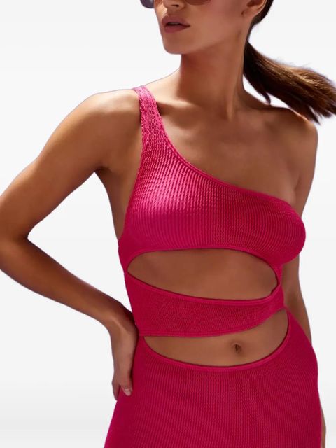 Bond-eye Rico asymmetric cut-out mini dress - Pink