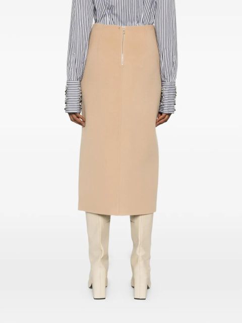 Sportmax slit pencil skirt - Neutrals