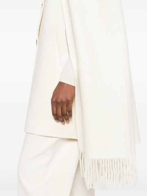 TOTEME fringed-hem coat - Neutrals
