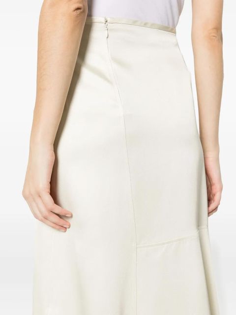 Jil Sander high-waisted panelled midi skirt - Neutrals