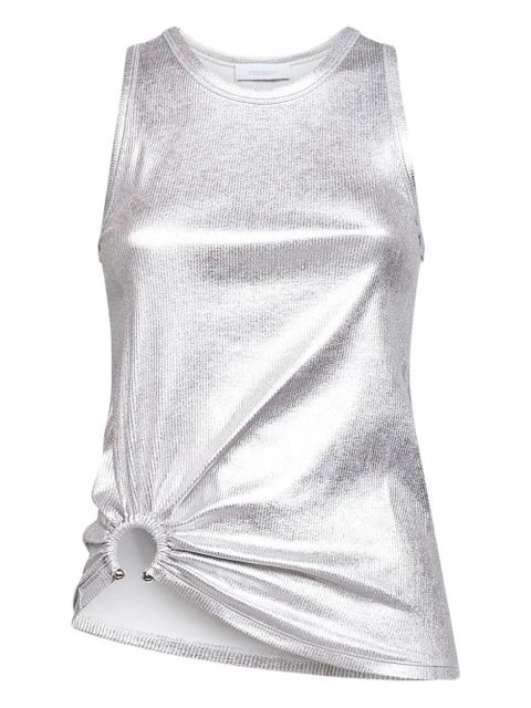 Rabanne asymmetric-hem top - Silver - zdjęcie produktu nr 1