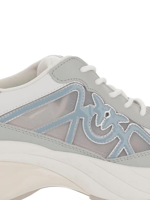 PINKO logo-detail leather sneakers - White