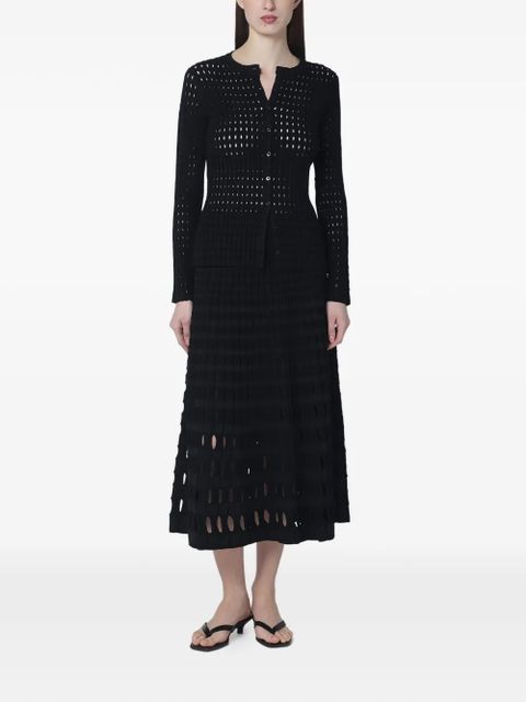 Simkhai Mabel open-knit cardigan - Black - zdjęcie produktu nr 2