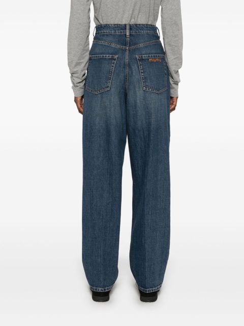 Miu Miu tapered-leg jeans - Blue