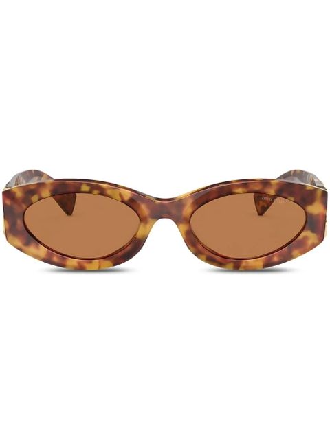 Miu Miu Eyewear tortoiseshell cat-eye sunglasses - Brown - zdjęcie produktu nr 1