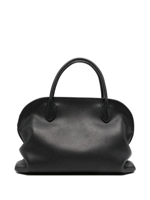 The Row Agnes 12 grained-leather tote bag - Black - zdjęcie produktu nr 1