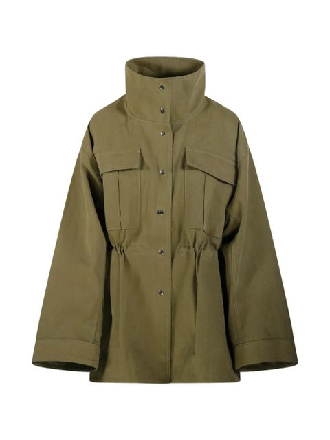 Róhe drawstring-waist high-neck jacket - Green - zdjęcie produktu nr 1