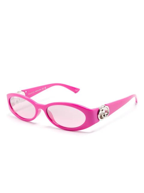 Gucci Eyewear oval-frame sunglasses - Pink - zdjęcie produktu nr 2