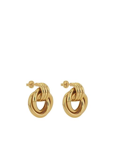 ANINE BING Triple Knot gold-tone earrings