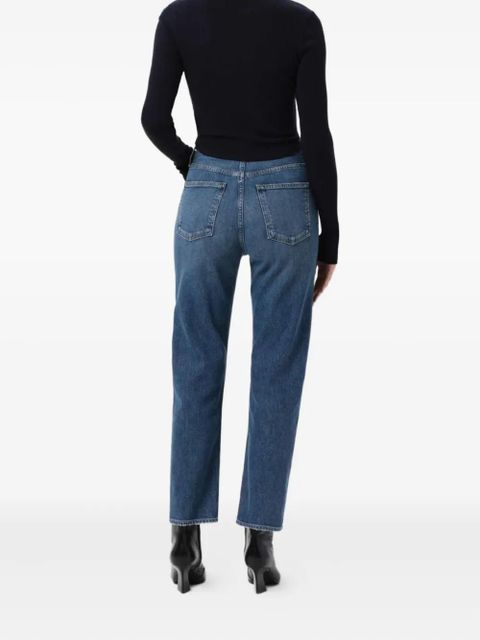 AGOLDE 90's Pinch Waist Crop Jeans - Blue