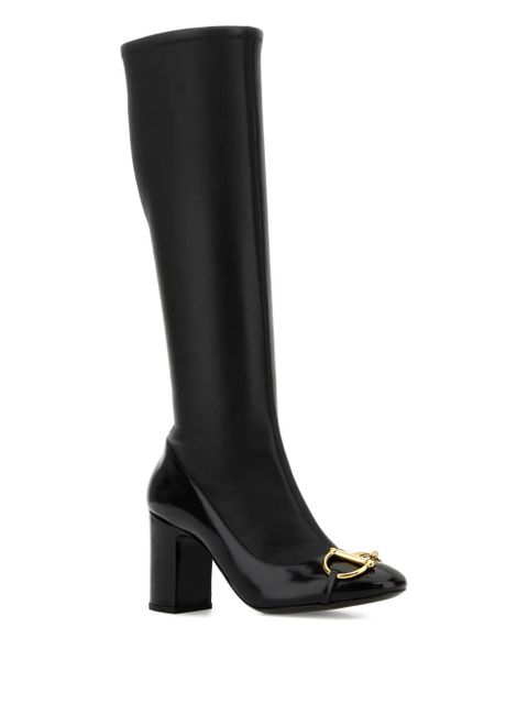 Gucci 70mm leather boots - Black - zdjęcie produktu nr 2