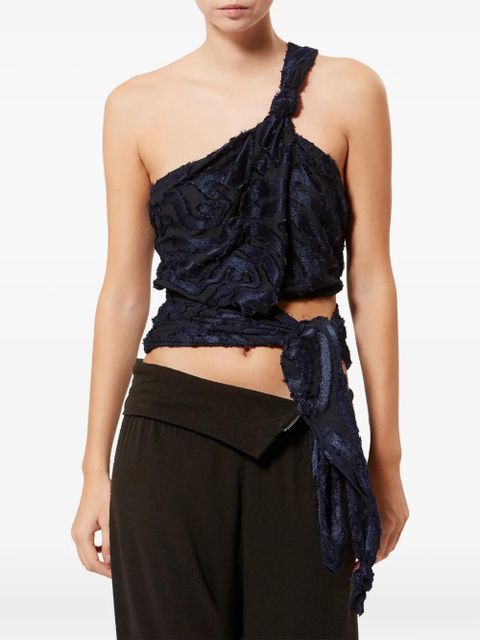 ISABEL MARANT Leyda knot-detail top - Blue