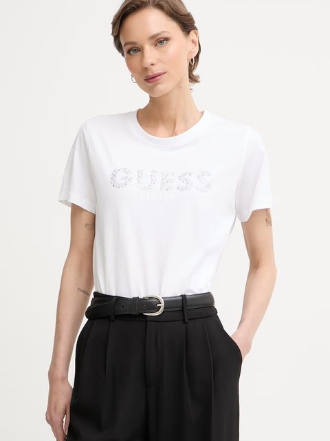 Guess t-shirt damski bawełniany - zdjęcie produktu nr 1