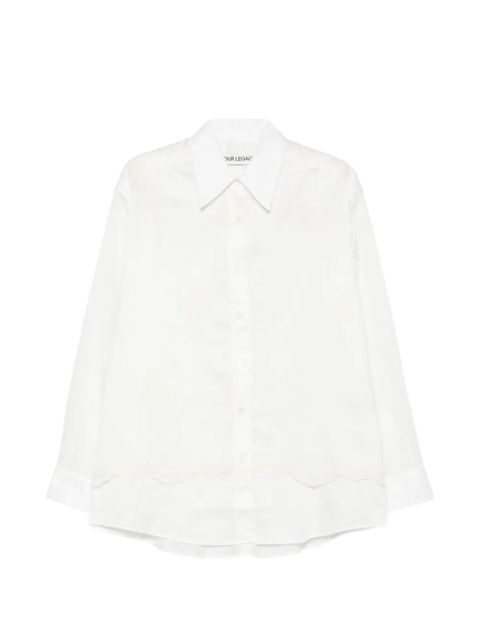 OUR LEGACY lace-trim shirt - White - zdjęcie produktu nr 1