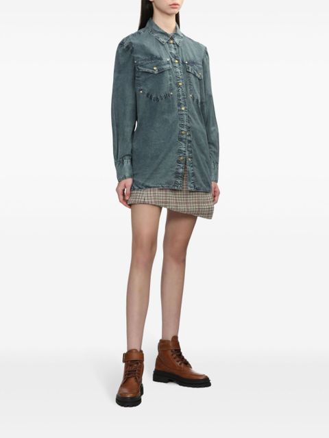 GANNI cotton shirt - Blue - zdjęcie produktu nr 2