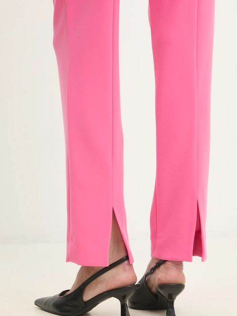 Joseph Ribkoff spodnie damskie kolor różowy proste high waist 143105S25