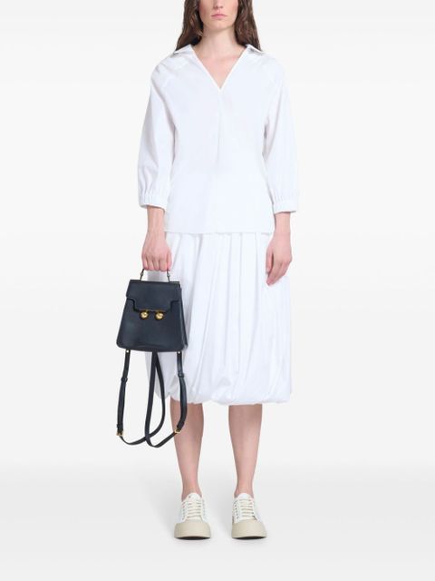 Marni Trunkaroo leather backpack - Black