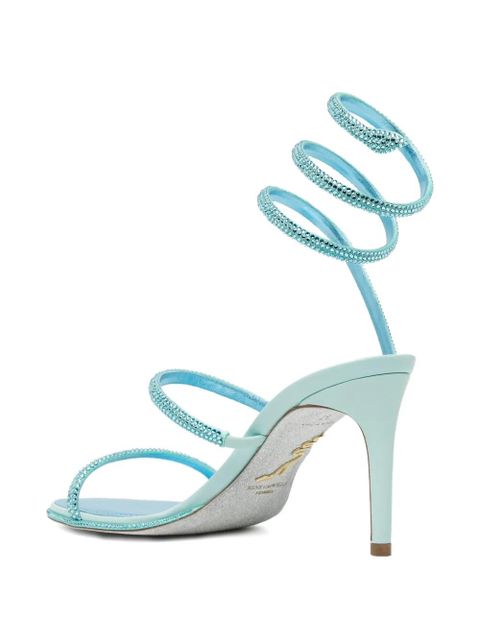 René Caovilla 105mm Cleo sandals - Blue