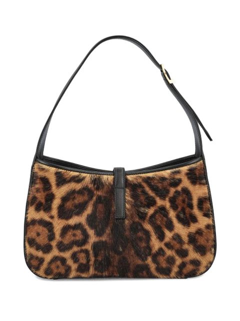 Saint Laurent Le 5 à 7 leopard-print clasp shoulder bag - Neutrals - zdjęcie produktu nr 2