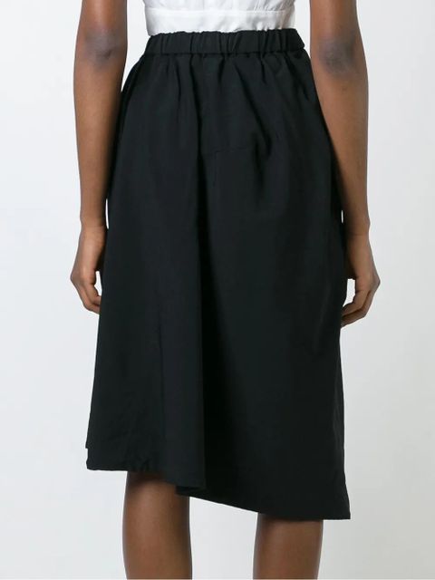Comme Des Garçons asymmetric ruffled skirt - Black