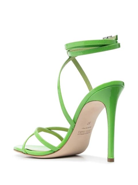 Paris Texas 110mm lace-up sandals - Green