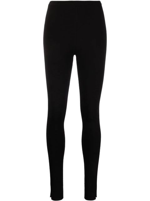 TOTEME mid-rise skinny-cut leggings - Black