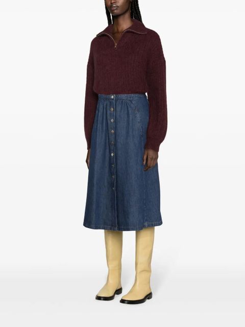 Ba&Sh Cowie denim skirt - Blue