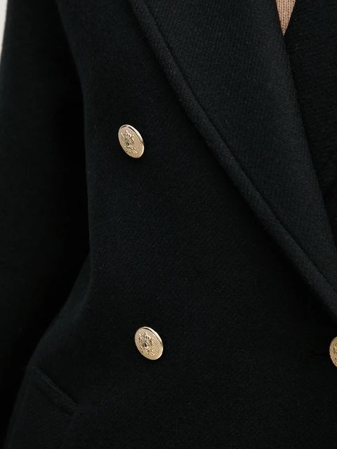 La Petite Française płaszcz wełniany PFMARITIME