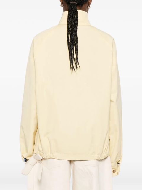 Miu Miu logo-lettering jacket - Yellow