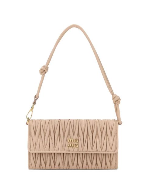 Miu Miu Matelassé quilted nappa leather wallet - Neutrals - zdjęcie produktu nr 1